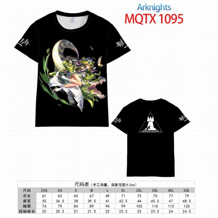 Arknights Full color printed short sleeve t-shirt 10 sizes from XXS to 5XL MQTX-1095