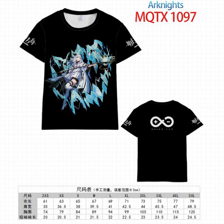 Arknights Full color printed short sleeve t-shirt 10 sizes from XXS to 5XL MQTX-1097
