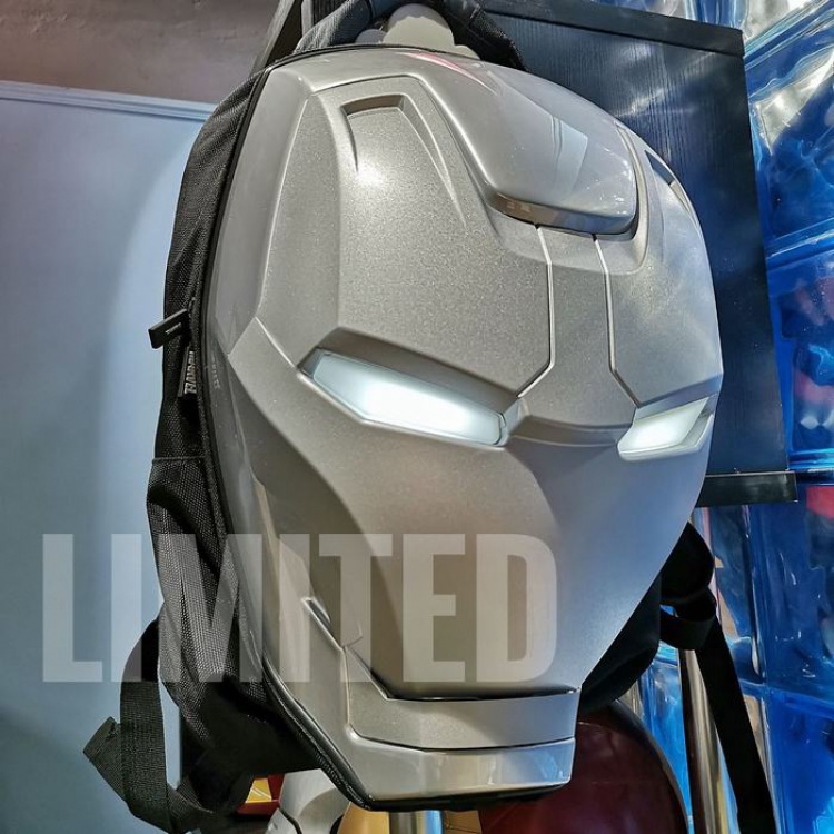 The Avengers iron Man 3D stereo light backpack bag 49X33X25CM