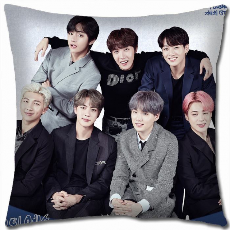 BTS Double-sided full color Pillow Cushion 45X45CM NO FILLING