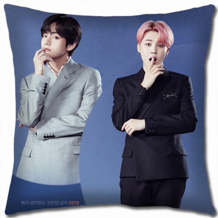 BTS Double-sided full color Pillow Cushion 45X45CM NO FILLING