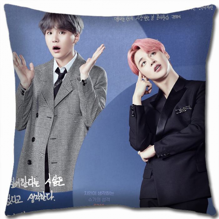 BTS Double-sided full color Pillow Cushion 45X45CM NO FILLING