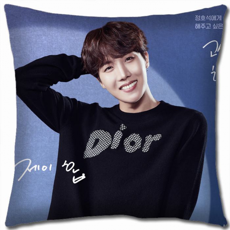 BTS Double-sided full color Pillow Cushion 45X45CM NO FILLING