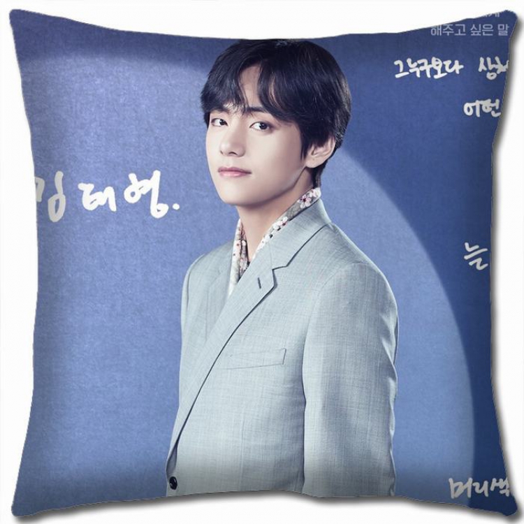 BTS Double-sided full color Pillow Cushion 45X45CM NO FILLING