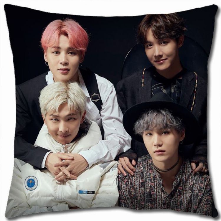 BTS Double-sided full color Pillow Cushion 45X45CM NO FILLING