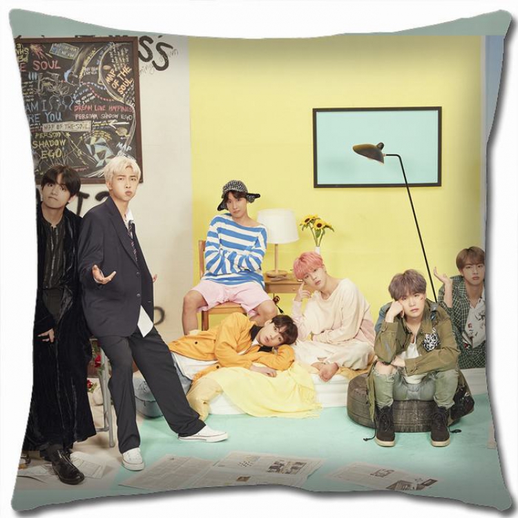 BTS Double-sided full color Pillow Cushion 45X45CM NO FILLING