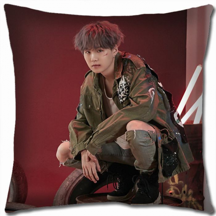 BTS Double-sided full color Pillow Cushion 45X45CM NO FILLING