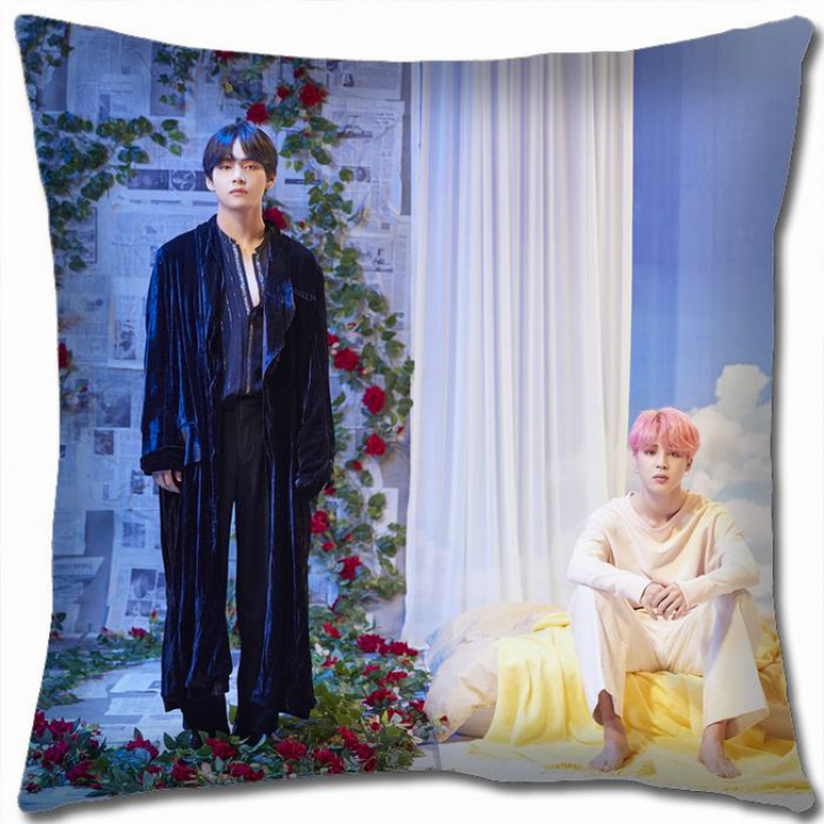 BTS Double-sided full color Pillow Cushion 45X45CM NO FILLING