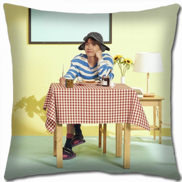 BTS Double-sided full color Pillow Cushion 45X45CM NO FILLING