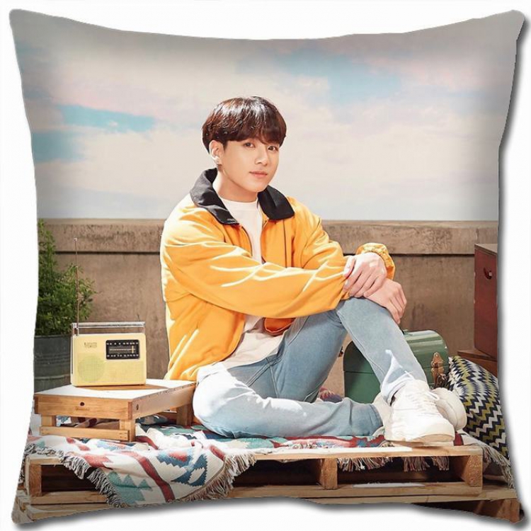 BTS Double-sided full color Pillow Cushion 45X45CM NO FILLING