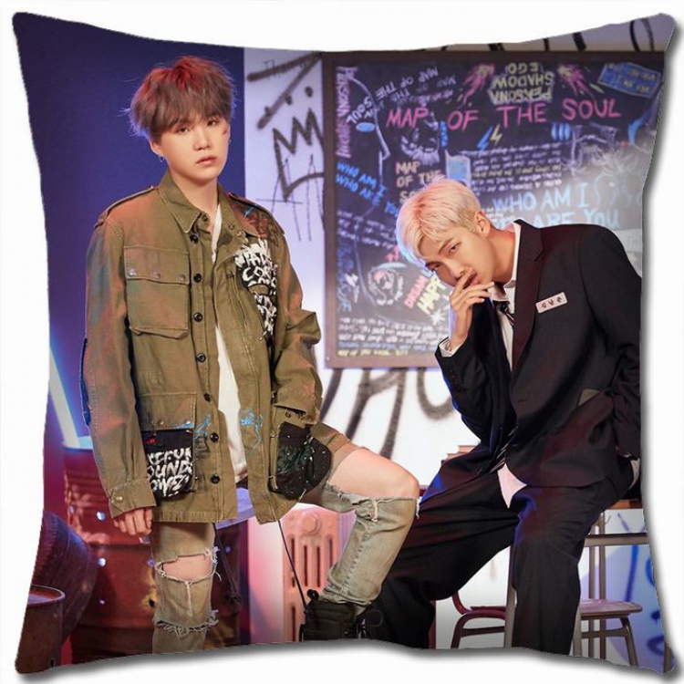 BTS Double-sided full color Pillow Cushion 45X45CM NO FILLING