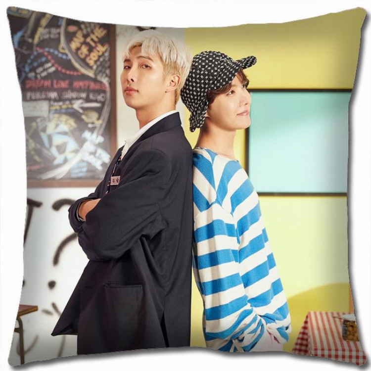 BTS Double-sided full color Pillow Cushion 45X45CM NO FILLING