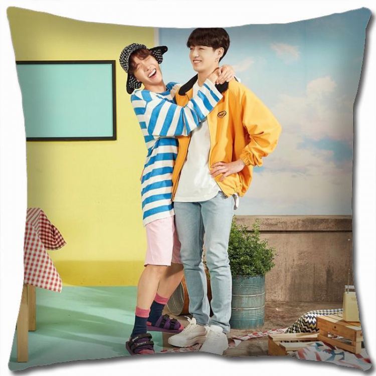 BTS Double-sided full color Pillow Cushion 45X45CM NO FILLING