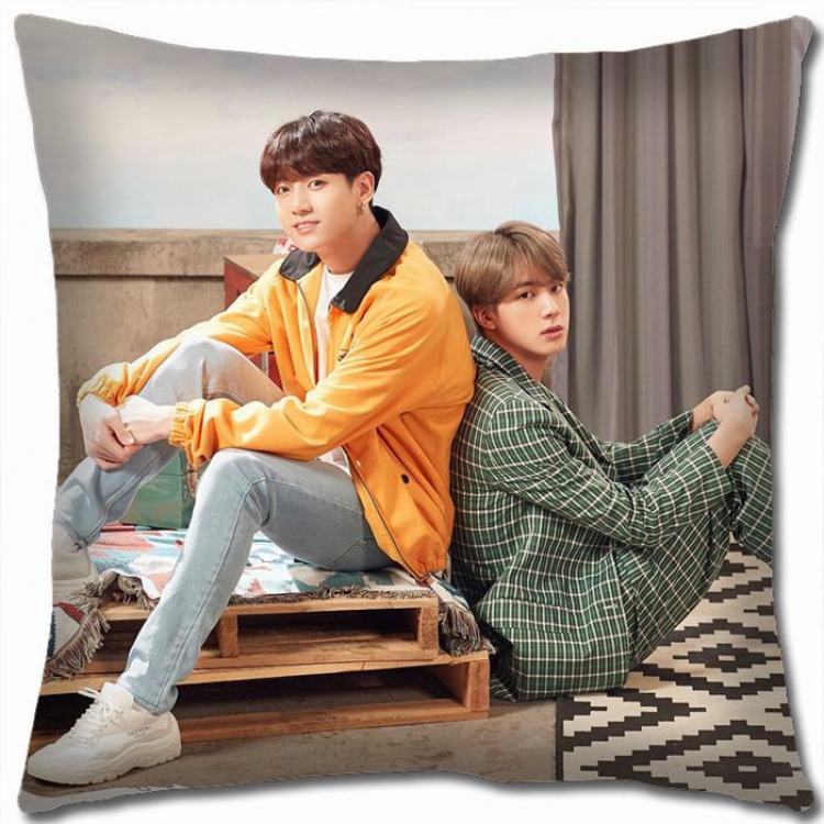 BTS Double-sided full color Pillow Cushion 45X45CM NO FILLING