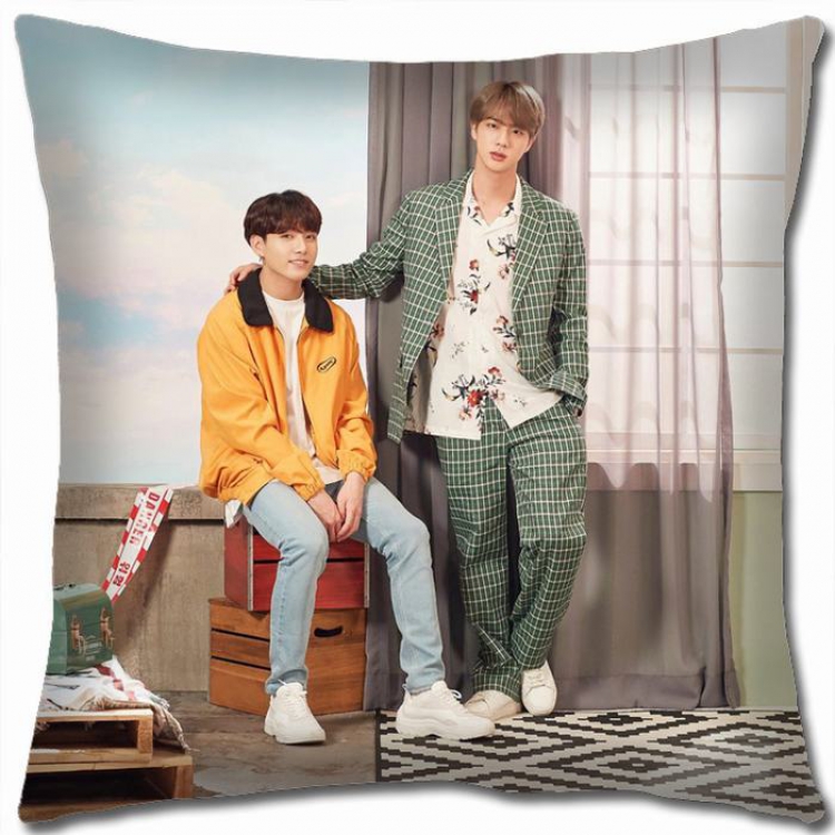 BTS Double-sided full color Pillow Cushion 45X45CM NO FILLING