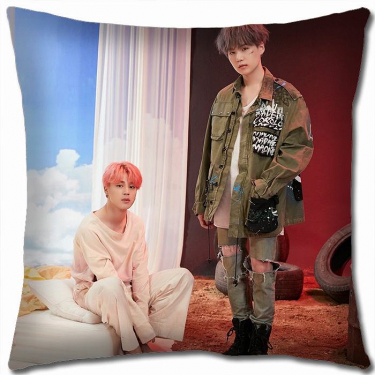 BTS Double-sided full color Pillow Cushion 45X45CM NO FILLING