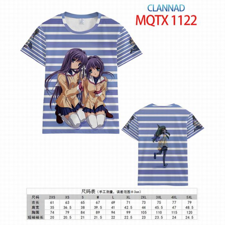 CLANNAD Full color printed short sleeve t-shirt 10 sizes from XXS to 5XL MQTX-1122