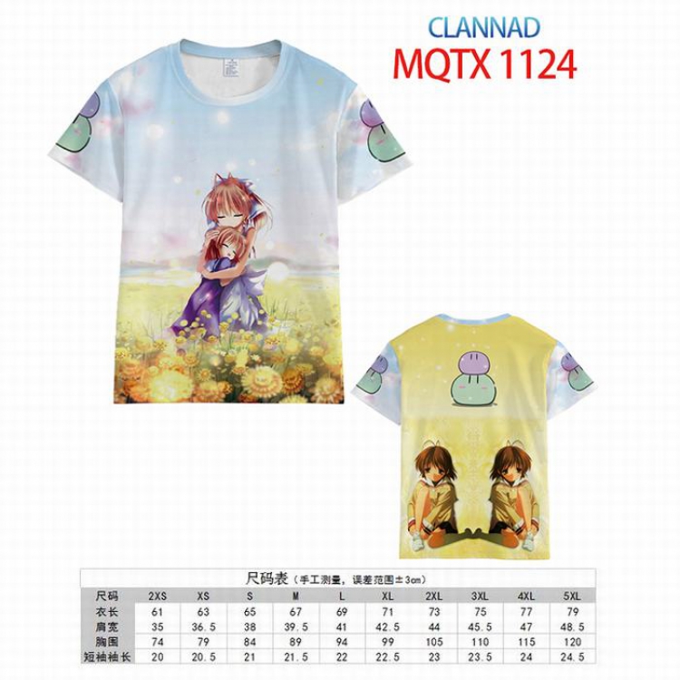 CLANNAD Full color printed short sleeve t-shirt 10 sizes from XXS to 5XL MQTX-1124