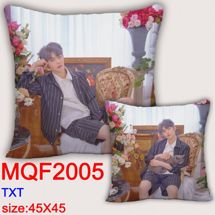 TXT Double-sided full color Pillow Cushion 45X45CM MQF2005