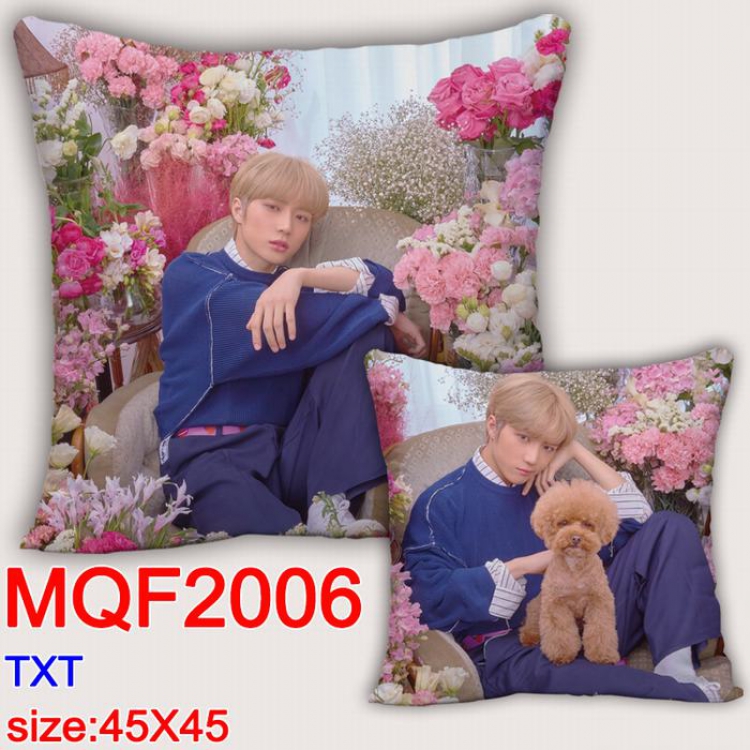 TXT Double-sided full color Pillow Cushion 45X45CM MQF2006