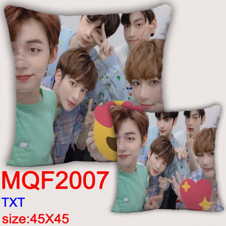 TXT Double-sided full color Pillow Cushion 45X45CM MQF2007