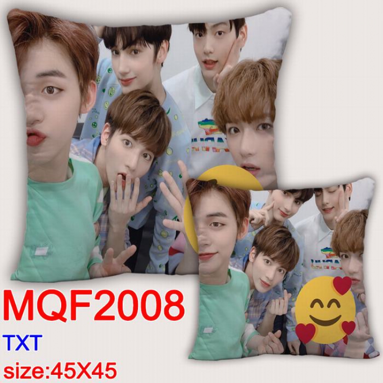 TXT Double-sided full color Pillow Cushion 45X45CM MQF2008