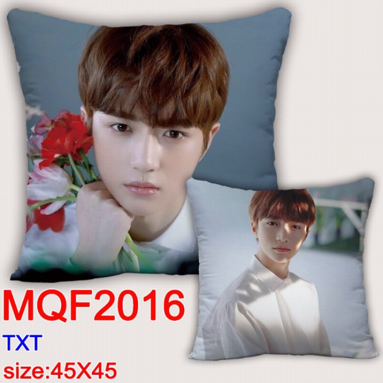 TXT Double-sided full color Pillow Cushion 45X45CM MQF2016