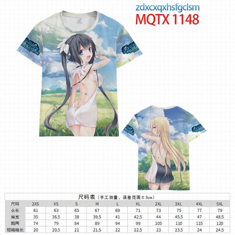 Is it wrong to try to Pick Up Girls in a Dungeon Full color printed short sleeve t-shirt 10 sizes from XXS to 5XL MQTX-1