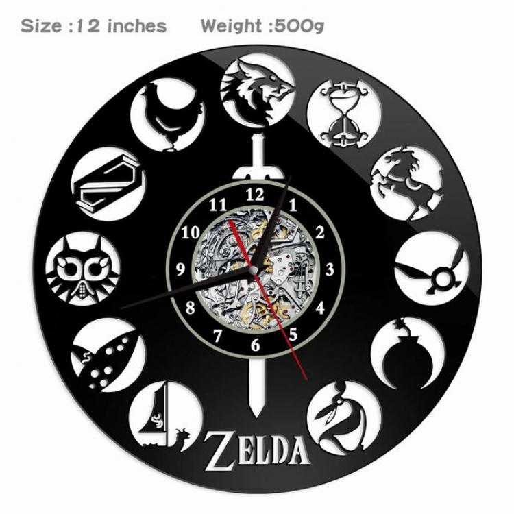 The Legend of Zelda Creative painting wall clocks and clocks PVC material No battery