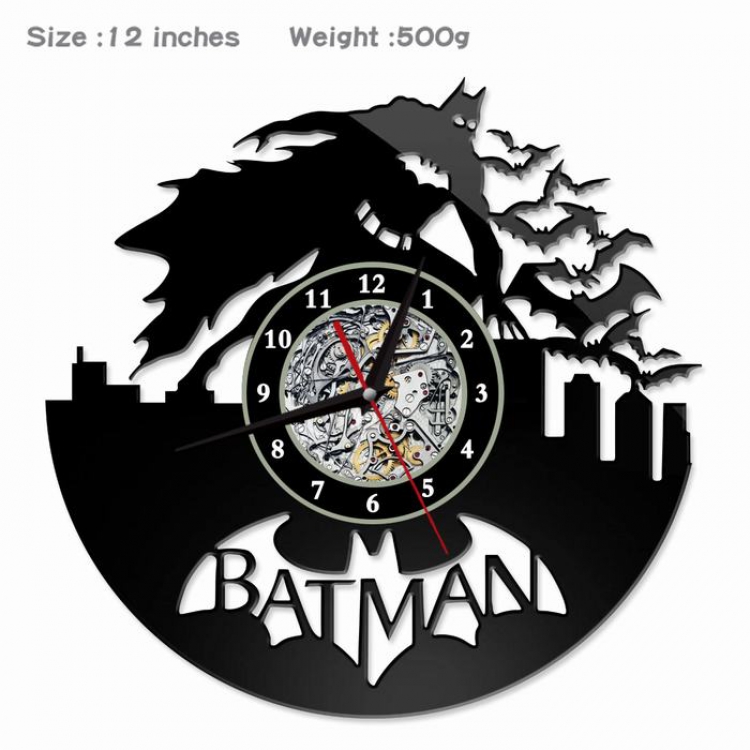 Batman Creative painting wall clocks and clocks PVC material No battery