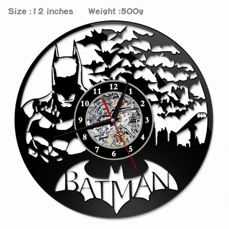 Batman Creative painting wall clocks and clocks PVC material No battery