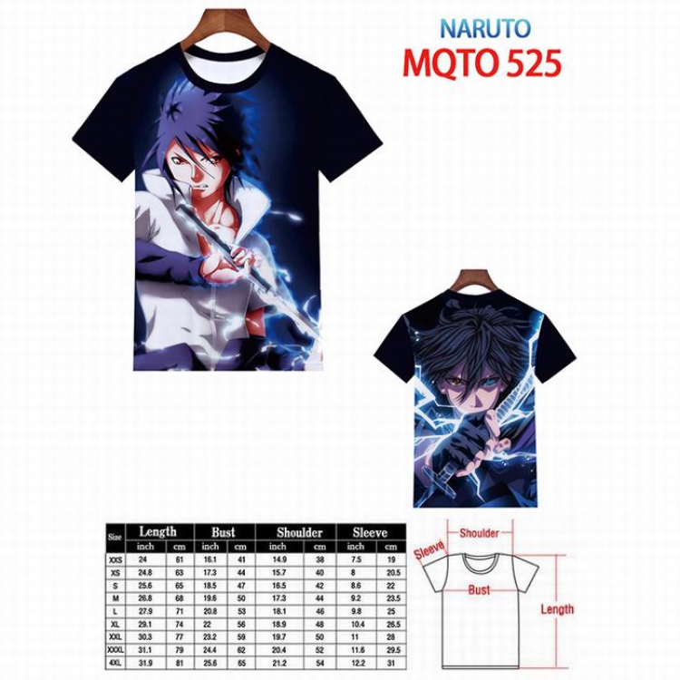 Naruto Full color printed short sleeve t-shirt 9 sizes from XXS to 4XL MQTO-525