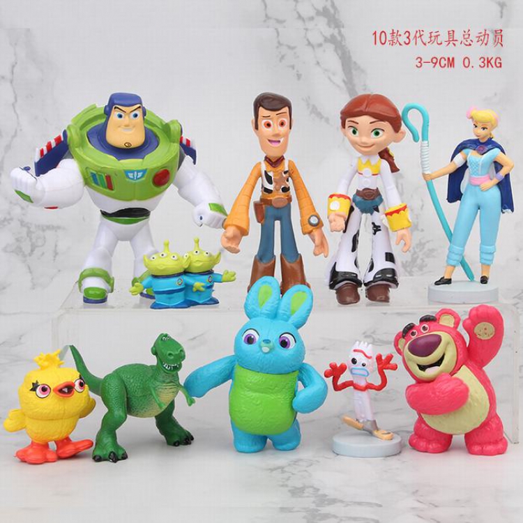 Toy Story a set of 10 Bagged Figure Decoration 3-9CM