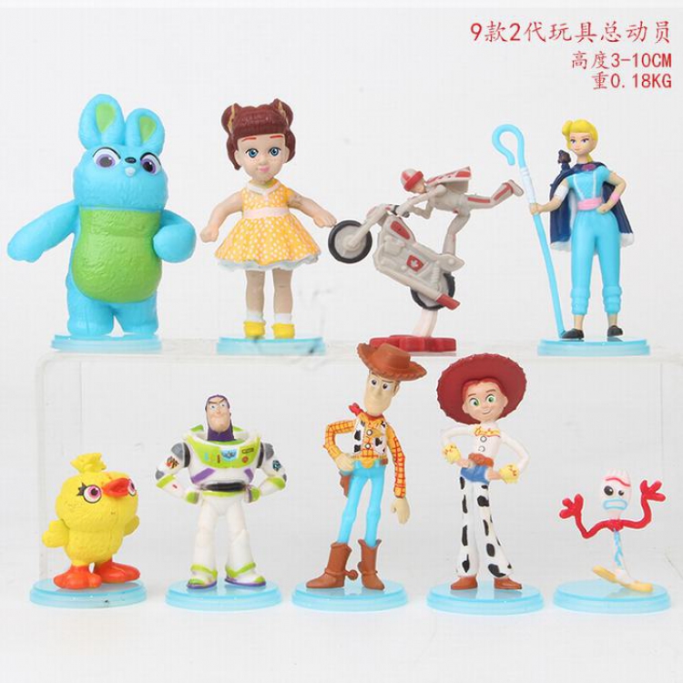 Toy Story a set of nine Generation Bagged Figure Decoration 3-10CM