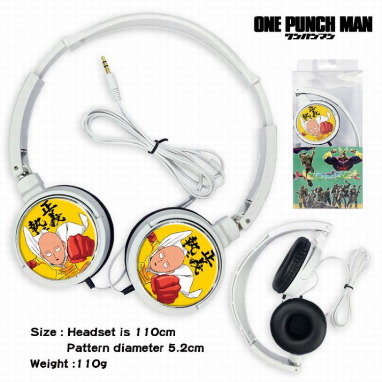 One Punch Man Headset Head-mounted Earphone Headphone 110G