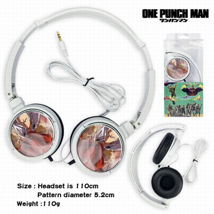 One Punch Man Headset Head-mounted Earphone Headphone 110G