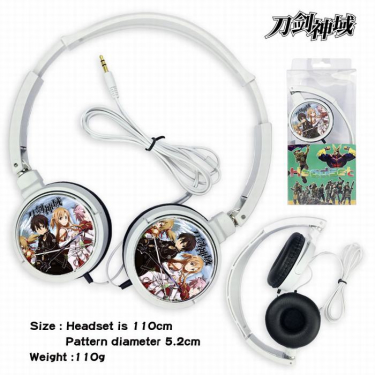 Sword Art Online Headset Head-mounted Earphone Headphone 110G