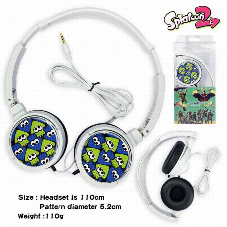 Splatoon Headset Head-mounted Earphone Headphone 110G