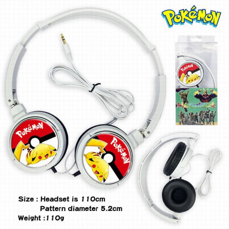 Pokemon Headset Head-mounted Earphone Headphone 110G
