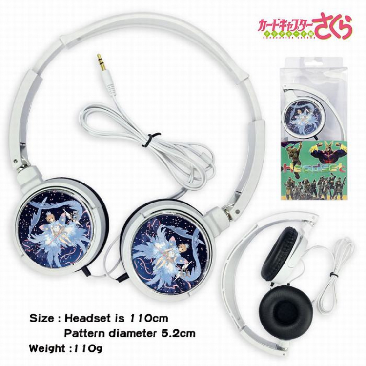 Card Captor Sakura Headset Head-mounted Earphone Headphone 110G