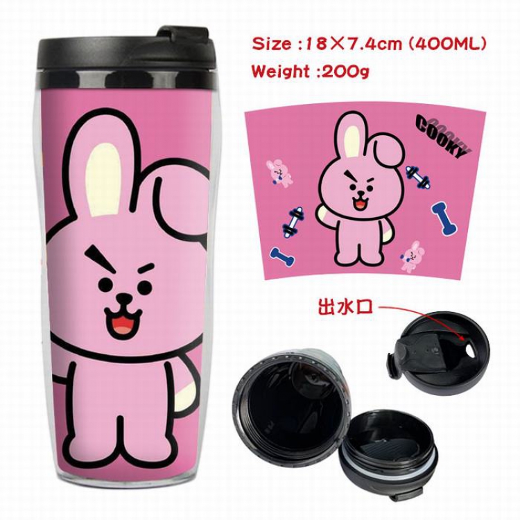 BTS BT21 Starbucks Leakproof Insulation cup Kettle 7.4X18CM 400ML