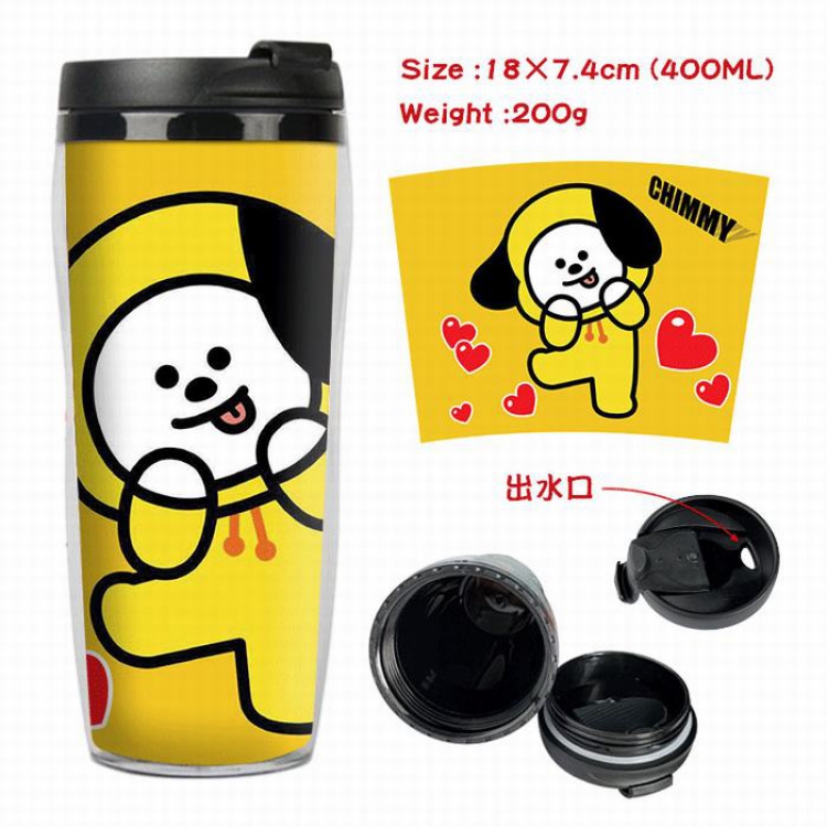 BTS BT21 Starbucks Leakproof Insulation cup Kettle 7.4X18CM 400ML