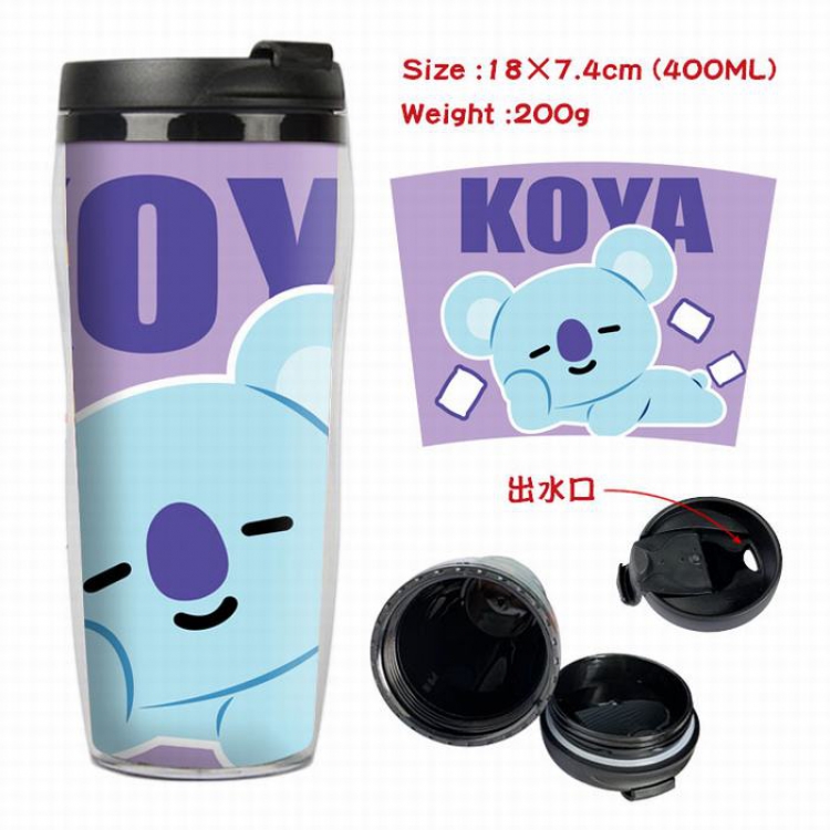 BTS BT21 Starbucks Leakproof Insulation cup Kettle 7.4X18CM 400ML