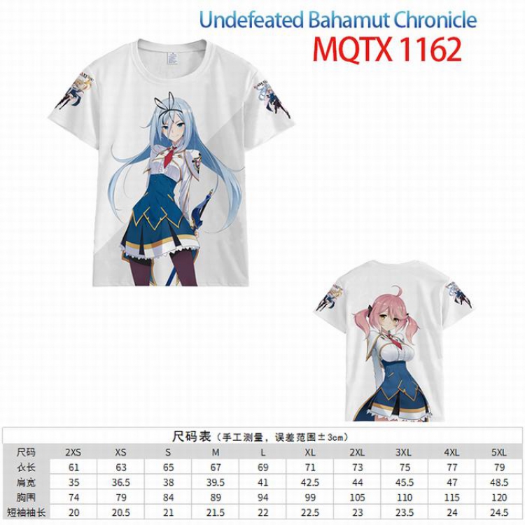 UNDEFEATED BAHAMUT CHRONICLE Full color printed short sleeve t-shirt 10 sizes from XXS to 5XL MQTX-1162