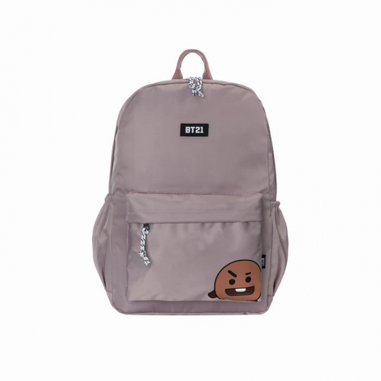 BTS BT21 Zipper printed oxford bag backpack