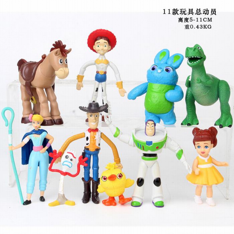 Toy Story a set of 11 Bagged Figure Decoration Model 5-11CM 0.43KG