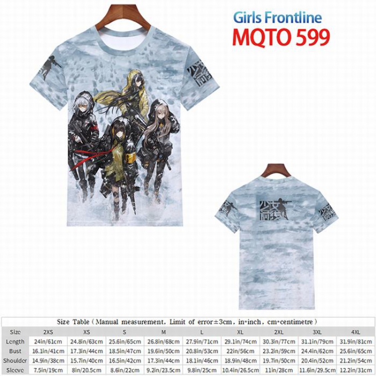 Girls Frontline  Full color short sleeve t-shirt 9 sizes from 2XS to 4XL MQTO-599