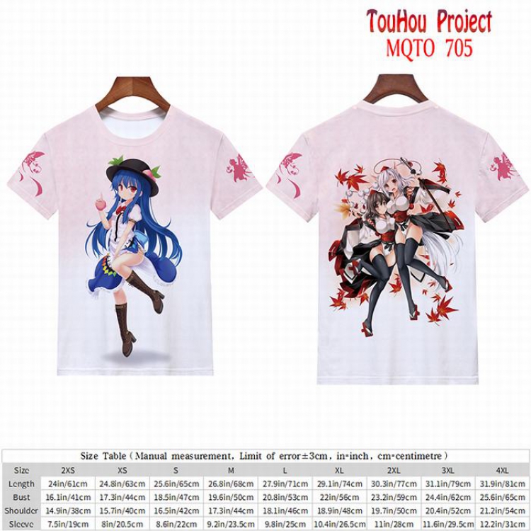 TouHou Project full color short sleeve t-shirt 9 sizes from 2XS to 4XL MQTO-705