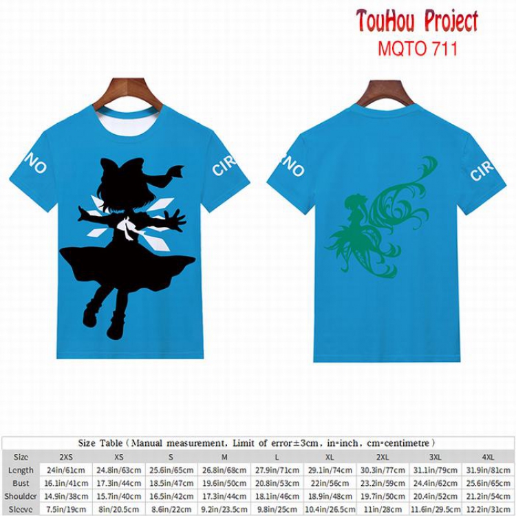 TouHou Project full color short sleeve t-shirt 9 sizes from 2XS to 4XL MQTO-711