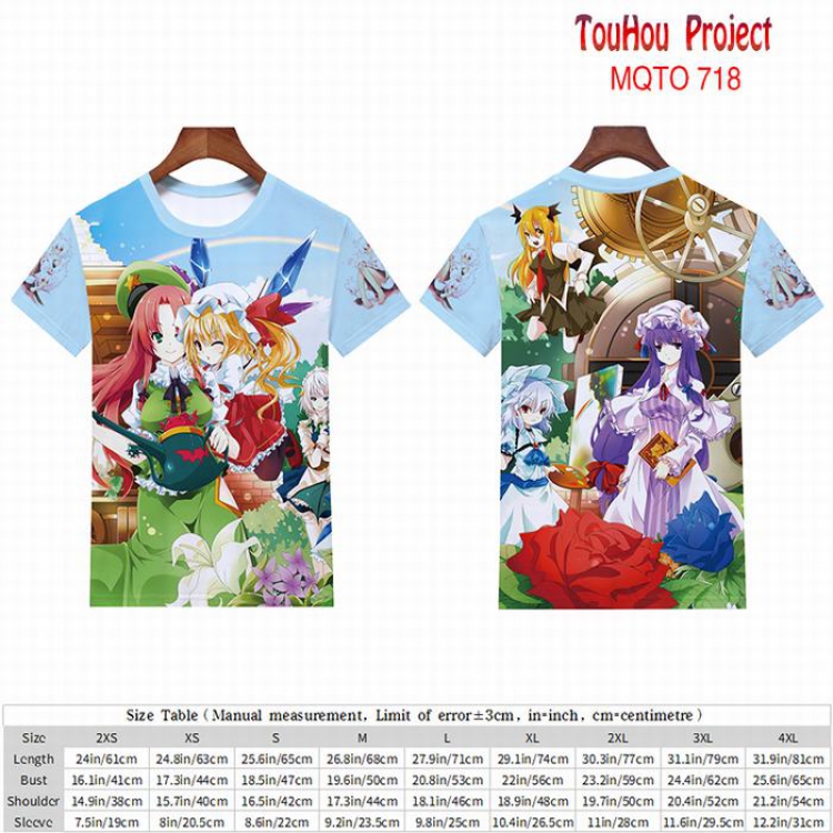 TouHou Project full color short sleeve t-shirt 9 sizes from 2XS to 4XL MQTO-718